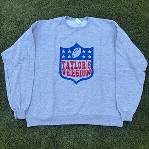 Hanes Gray Crewneck Men’s sizing “Taylor’s Version”